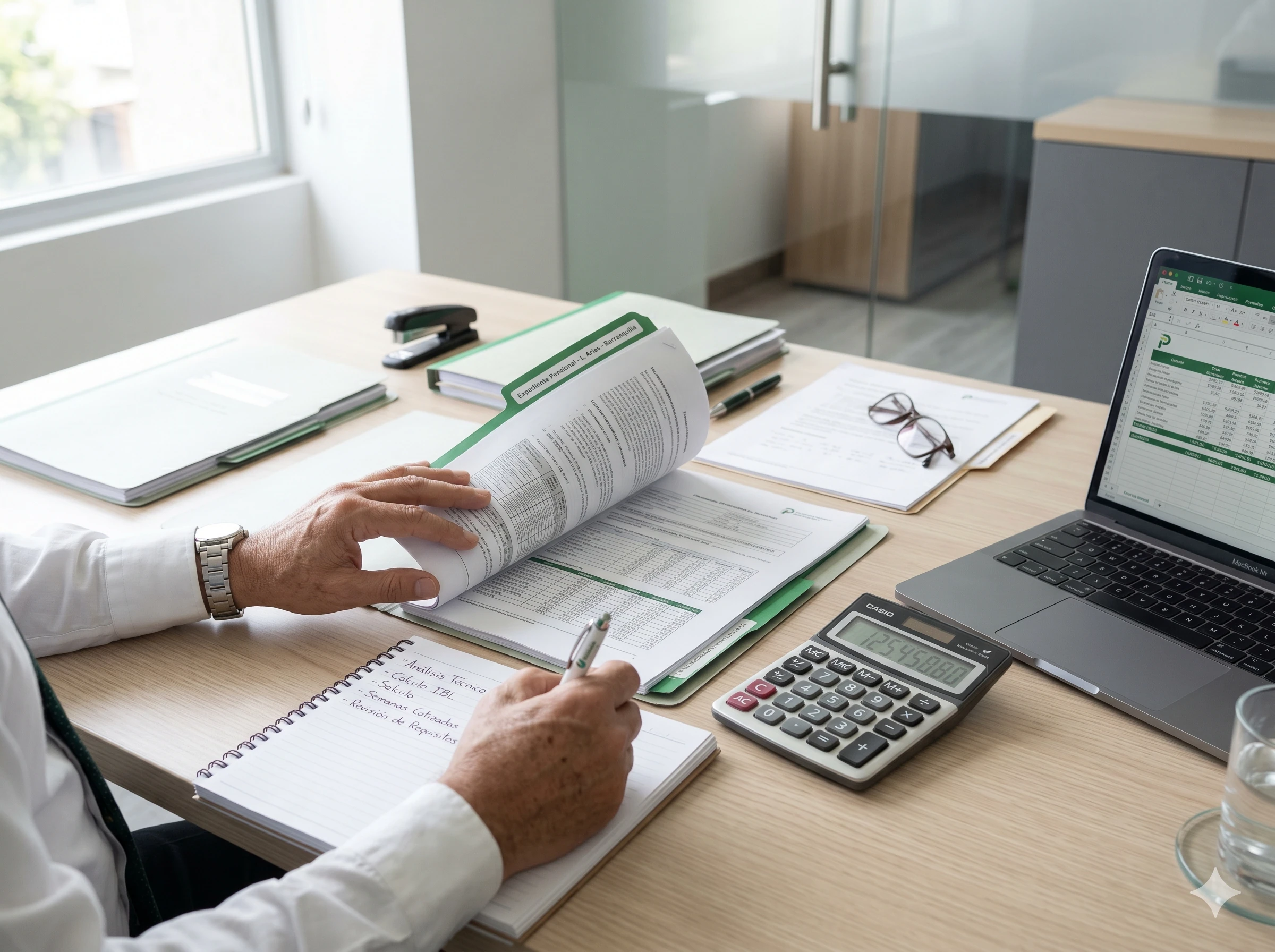 Acompañamiento profesional con experiencia sostenida en asuntos pensionales